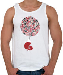 printfashion Cherry tree - Férfi atléta - Fehér (219182)