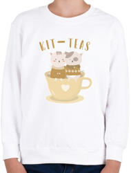 printfashion Kit-teas - Gyerek pulóver - Fehér (7252733)