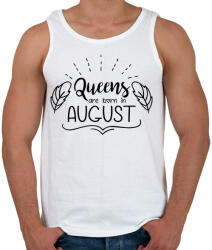 printfashion A királynők augusztusban születnek - Férfi atléta - Fehér (298772)