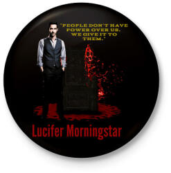 printfashion lucifer morningstar-quote1 - Kitűző, hűtőmágnes - Fekete (3102630)