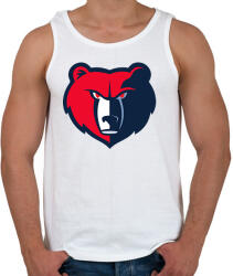 printfashion Medve - Férfi atléta - Fehér (15093044)