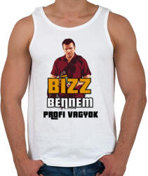 printfashion bízz bennem profi vagyok - Férfi atléta - Fehér (2009691)