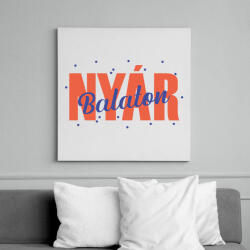 printfashion Nyár - Balaton - Vászonkép - Fehér (7349584)