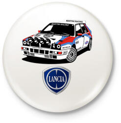 printfashion Lancia Delta - Kitűző, hűtőmágnes - Fehér (3078638)