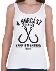 printfashion A horgász legendák - Női atléta - Fehér (5002942)
