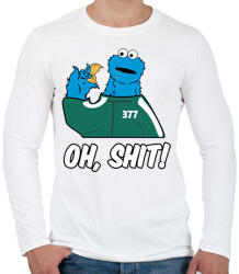 printfashion Squid Game - Sütiszörny - Férfi hosszú ujjú póló - Fehér (5685920)