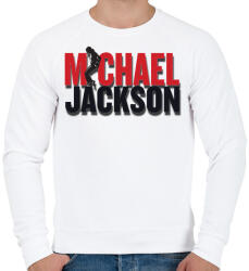 printfashion michael-jackson-moonwalk-png-4299357 - Férfi pulóver - Fehér (4352633)