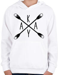 printfashion Kayak - evezőkkel - Gyerek kapucnis pulóver - Fehér (15917529)
