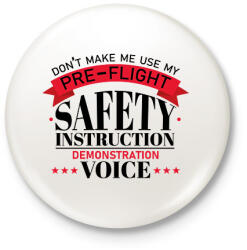 printfashion Don't make me use - Kitűző, hűtőmágnes - Fehér (7687730)