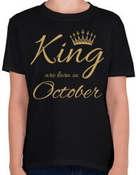 printfashion king - Gyerek póló - Fekete (4646965)