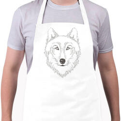 printfashion Farkas - Kötény - Fehér (13791004)