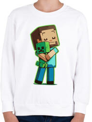 printfashion Creeper Needs Love - Gyerek pulóver - Fehér (936747)