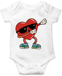 printfashion Szív dab - Baba Body - Fehér (6100177)