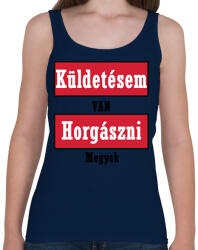 printfashion Küldetés! - Női atléta - Sötétkék (2462282)