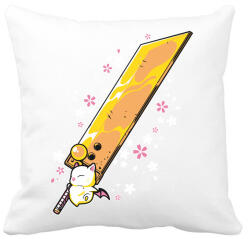 printfashion Big sword - Párnahuzat, Díszpárnahuzat - Fehér (5110919)