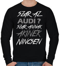 printfashion Audi - Férfi pulóver - Fekete (13231175)