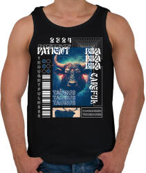 printfashion Taurus - Streetwear style - Férfi atléta - Fekete (15685648)