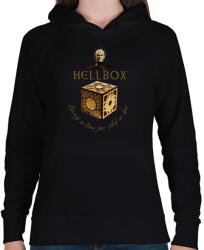 printfashion HELLBOX-HELLREISER 2 - Női kapucnis pulóver - Fekete (2541187)
