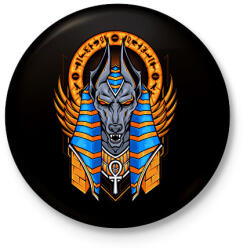 printfashion Anubis - Kitűző, hűtőmágnes - Fekete (14074618)