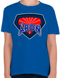 printfashion ÁRON - Gyerek póló - Királykék (9965501)