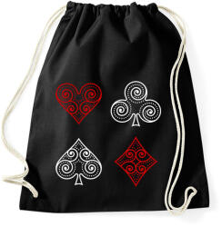 printfashion Póker szimbólumok - Sportzsák, Tornazsák - Fekete (2919493)