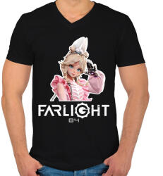 printfashion Farlight84 - Maychelle - Férfi V-nyakú póló - Fekete (16027391)