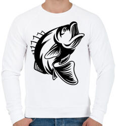 printfashion fish - Férfi pulóver - Fehér (5207829)