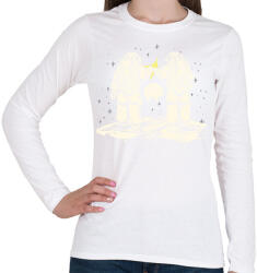 printfashion Űrhajósok - Női hosszú ujjú póló - Fehér (6383653)