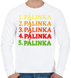 printfashion 1-5 Pálinka - Férfi pulóver - Fehér (7069181)