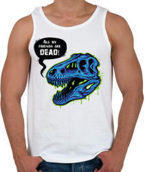 printfashion All my friends are dead! - Férfi atléta - Fehér (6929398)
