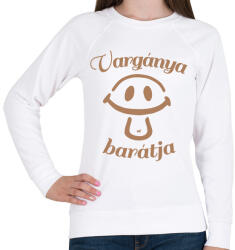 printfashion Vargánya barátja gombász póló gyerekeknek - Női pulóver - Fehér (11616120)