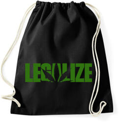 printfashion Marihuana legalizálás - Sportzsák, Tornazsák - Fekete (1223329)