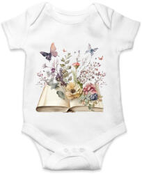 printfashion Virágos könyv - Baba Body - Fehér (13994338)