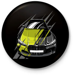 printfashion BMW M3 - Kitűző, hűtőmágnes - Fekete (15721538)