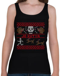 printfashion JÓ KUTYA HALLOWEEN - Női atléta - Fekete (9531642)