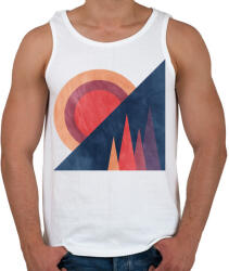printfashion Naplemente 1 - Férfi atléta - Fehér (5247174)