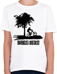 printfashion cycling legend - Gyerek póló - Fehér (1665425)