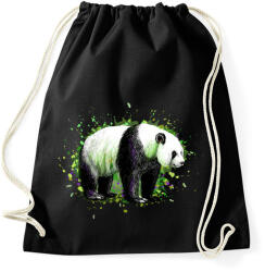 printfashion Festett panda - Sportzsák, Tornazsák - Fekete (4957850)