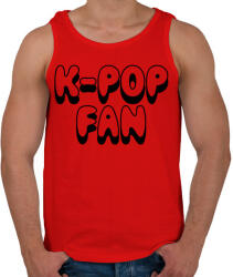 printfashion K-POP rajongó - Férfi atléta - Piros (1477313)
