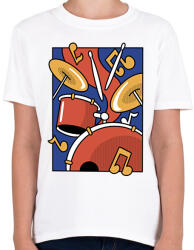 printfashion Dobolás - Gyerek póló - Fehér (14153179)