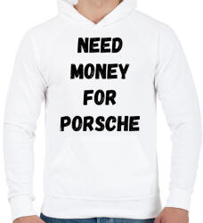 printfashion NEED5 - Férfi kapucnis pulóver - Fehér (16245660)