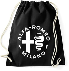 printfashion Alf'a Romeo Milano - Sportzsák, Tornazsák - Fekete (1987651)