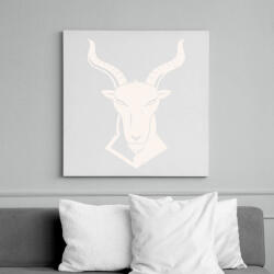 printfashion Sátáni kecske - Vászonkép - Fehér (6638428)