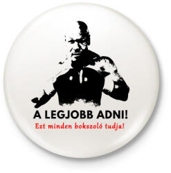 printfashion A legjobb adni - Kitűző, hűtőmágnes - Fehér (3081152)