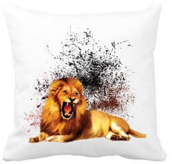 printfashion LION - Párnahuzat, Díszpárnahuzat - Fehér (2115857)