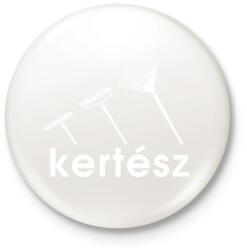 printfashion Kertész - Kitűző, hűtőmágnes - Fehér (4712405)