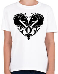 printfashion Lovas szív - Gyerek póló - Fehér (2746290)