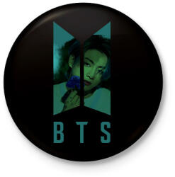 printfashion bts-Jungkook - Kitűző, hűtőmágnes - Fekete (6202633)