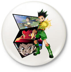 printfashion Gon Freecss - Kitűző, hűtőmágnes - Fehér (7210018)