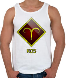 printfashion Kos - Férfi atléta - Fehér (5348583)